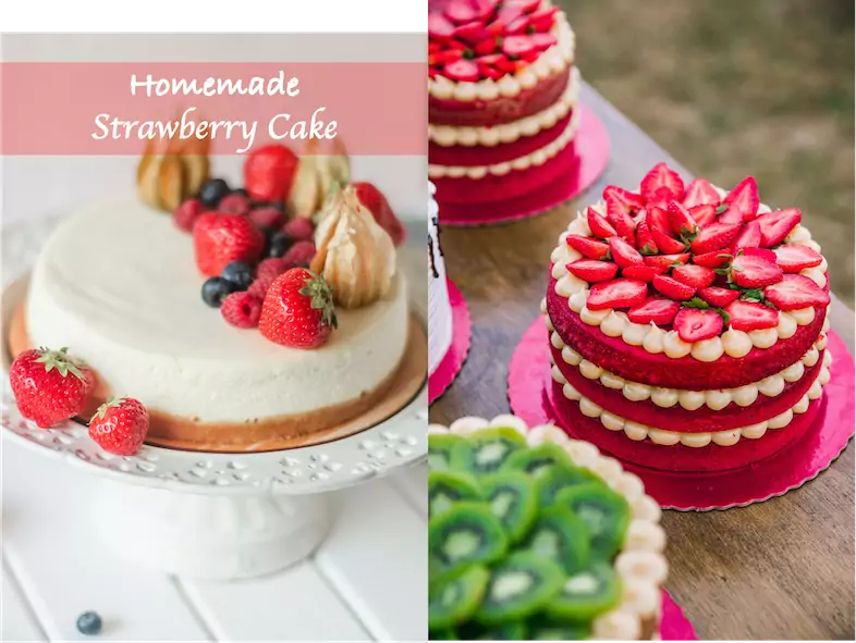 Strawberry Cake at Home