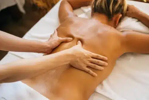 Massage therapy in spas