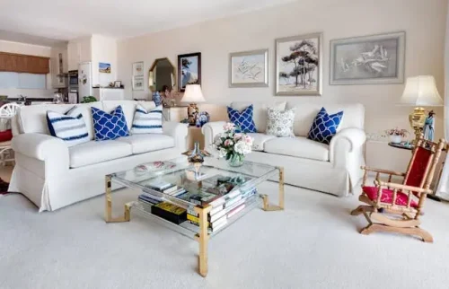 Living Room with Local and Modern Decor