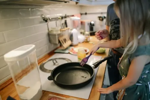 Family Cooking Together