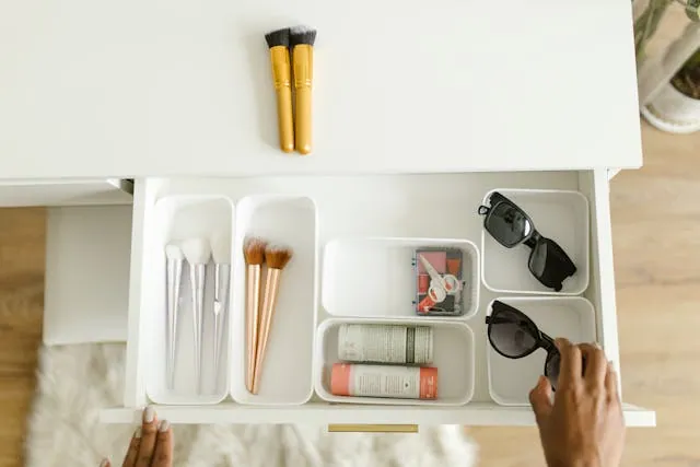 applied home organization ideas for a clutter-free drawer