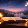 Open Bible with candle at night symbolizing Bible verses for anxiety and fear at night bringing peace and calm