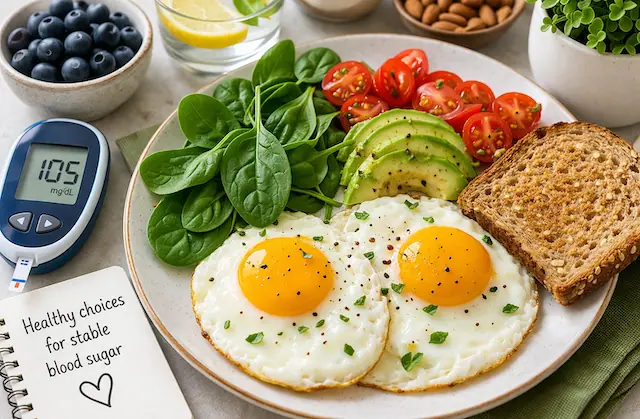 Can diabetics eat eggs healthy breakfast with eggs and vegetables