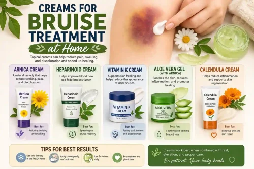 topical creams for bruise treatment at home including arnica and vitamin k