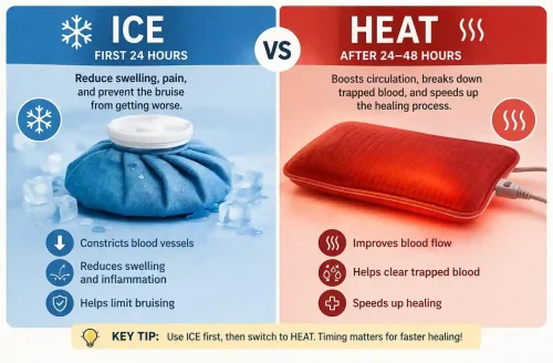 heat therapy for bruises to improve circulation and healing