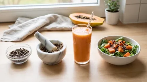 Different ways to prepare and eat fresh papaya seeds